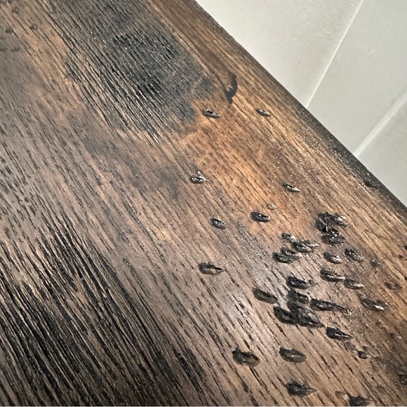 Vintage Primitive Small Stool Wooden Dark stain Rustic Earthy Decor Plant Stand - Picture 11 of 16